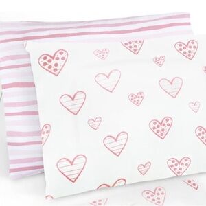 Toddler Pillow 2 Pack with Pillowcase (13 x 18), Cotton Kid Toddler Age 2 to 5
